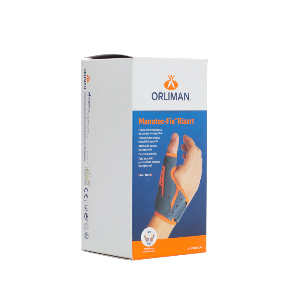 Férula de mano marca Orliman pulgar inmovilizado M770 — Farmacia